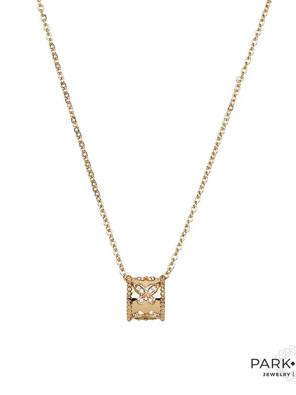 Park Lane Gold Butterfly Filigree Pendant Necklace